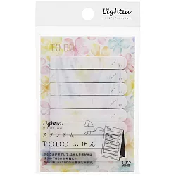 博客來 Sun Star 日本製lightia Todo自黏便箋清單便利貼春季花開系列碎花白