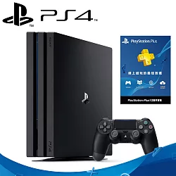 博客來 Sony Ps4 Pro主機cuh 7218 系列1tb Playstation Plus會員12個月