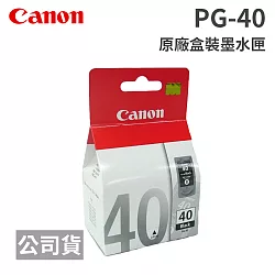 博客來 Canon Pg 40 黑色原廠盒裝墨水匣