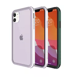 博客來 Solide 維納斯ex玩色iphone 11 6 1吋 防摔手機保護殼白紫