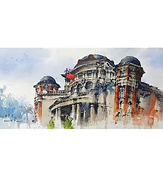 【玲廊滿藝】(阿力)余思瑩-監察院 56x25cm