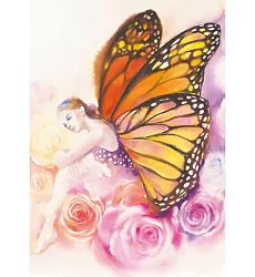 【玲廊滿藝】麗子Emily-夢蝶40x30cm