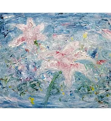 【玲廊滿藝】芒現-霧裡看花27x35cm