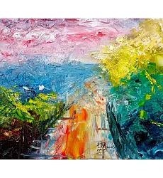 【玲廊滿藝】芒現-彩色的寂靜22x27cm