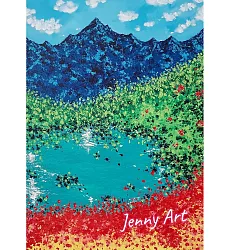 【玲廊滿藝】陳怡蓉Jenny-山水花園 系列70x50cm