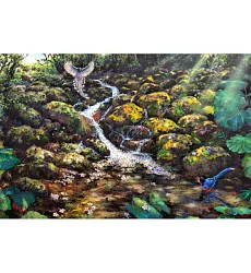 【玲廊滿藝】盧來全-愛相隨-II80x130cm