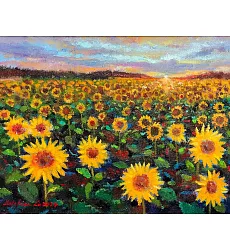 【玲廊滿藝】盧來全-早安!晨曦24x33cm