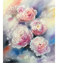 【玲廊滿藝】曾啟文-夢幻綻放50x40cm