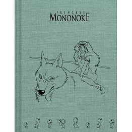 魔法公主：燙印布面空白筆記本/素描本 Princess Mononoke Sketchbook