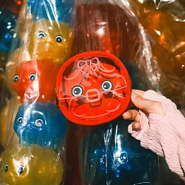 【一帆布包】台味小豬撲滿收納/零錢包- 紅色小豬