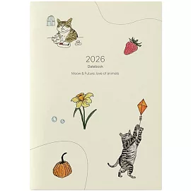 2026Datebook Meow & Future，love of animals貓咪公益年曆