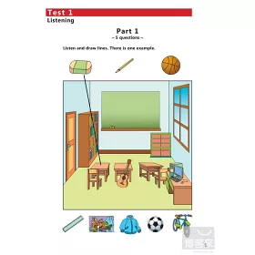 博客來 Yle劍橋兒童英檢模擬試題 Starters 1 課本 解答本 中文翻譯本 Mp3