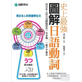 博客來 史上最強圖解日語動詞 用日本人的方法輕鬆記住一字多義 一輩子不會忘