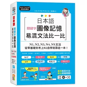 博客來 新制對應版日本語關鍵字圖像記憶易混文法比一比 N1 N2 N3 N4 N5文法 從零基礎到考上n1自學就靠這一本 25k Mp3