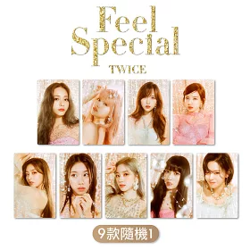 博客來 Twice The 8th Mini Album Feel Special 迷你八輯藍版 韓國進口版 首批預購特典 卡貼隨機1