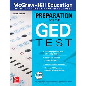 博客來 Mcgraw Hill Education Preparation For The Ged Test