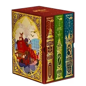 【魔法機關書】哈利波特 1-3集套書，MinaLima團隊親自設計（美國版）Harry Potter 1-3 Box Set: MinaLima Edition
