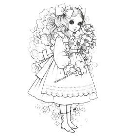 博客來 高橋真琴作品著色繪圖集 少女與美麗風景