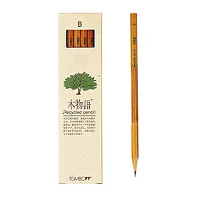 博客來 Tombow日本蜻蜓 木物語鉛筆b Recycled Pencil 6角軸