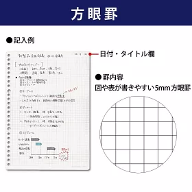 博客來 Kokuyo Campus大人系列biz活頁紙 方格 B5 26孔