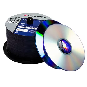 博客來 三菱mitsubishi 日本限定版dvd R 4 7gb 16x 空白光碟片 燒錄片 50p布丁桶x1 50pcs