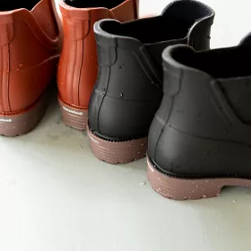 博客來 花見小路 雨靴日 新版 京都和風感雨靴 女鞋 Jp23 5墨色