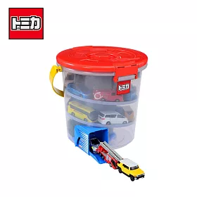 博客來 日本正版授權 Tomica 滑行收納桶內不附小車小車收納多美小汽車