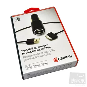 博客來 Griffin Powerjolt Dual 2 1a 雙usb車用充電器