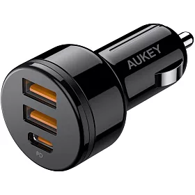 博客來 Aukey Cc Y16 36w 雙qc3 0 Pd3 0車用快速充電器