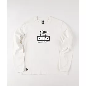 博客來 Chums 女booby Face L S T Shirt 長袖t恤白 黑l 白