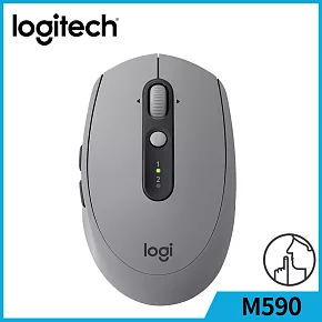 羅技 M590 多工靜音滑鼠 石板灰