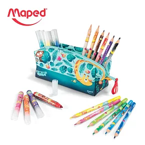 【法國Maped】兒童繪畫筆袋組_叢林款
