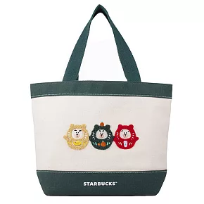 [星巴克]祝福達摩小熊提袋