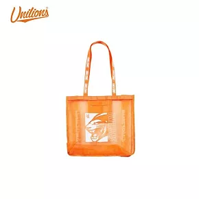 【統一獅】猛獅透明橘色網袋