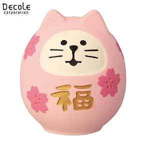 【DECOLE】concombre 悠閒合格祈願  櫻花盛開貓達摩