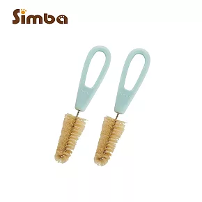 【小獅王辛巴】 豬毛奶嘴刷(2入) 粉綠 粉綠