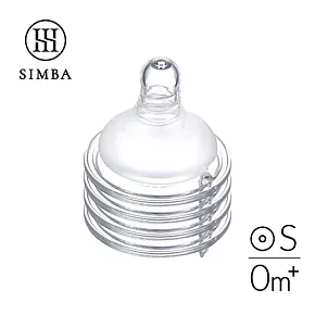 【小獅王辛巴】超柔防脹氣寬口圓孔奶嘴4入(S/M/L/SS) S