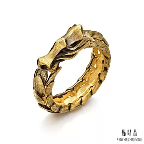 【點睛品】霸氣神龍 黃金戒指_計價黃金(港圍19號)