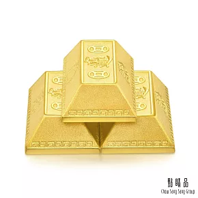 【點睛品】招財進寶 3兩 珍藏黃金金磚_計價黃金(1兩x3塊)