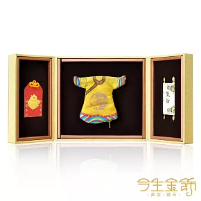 今生金飾 祥馬報平安御守 彌月禮盒(任選) 紅御守-彌月龍袍禮盒