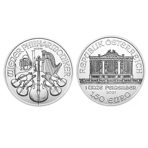 (行闊國際)  奧地利鑄幣廠   維也納愛樂 純銀 銀幣 1盎司  31.1g