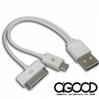 USB TO iPAD / Micro 雙頭充電線