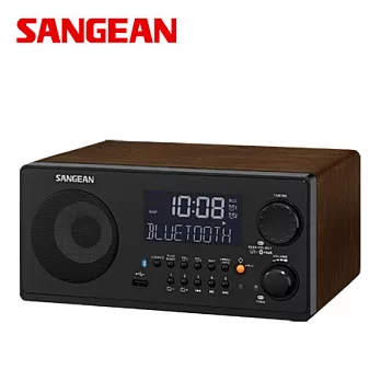 SANGEAN 數位音響 FM-RDS /AM/USB/Bluetooth (WR-22)木紋黑
