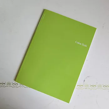 ColorStyle 膠裝筆記本。16K綠