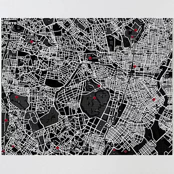 Palomar 拼城市地圖東京 / 黑色