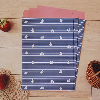 《Mori Shu》麻糬兔禮物袋 (藍條紋9入)