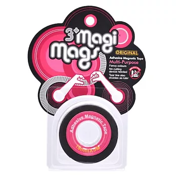 3+ Magi Mags 磁鐵膠帶 19mm x 5M 霓虹系列經典紅