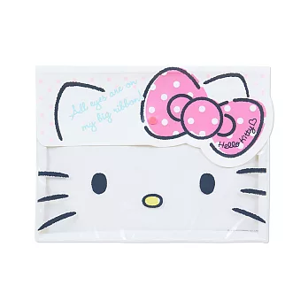 《Sanrio》HELLO KITTY大臉A4文件袋(點點)