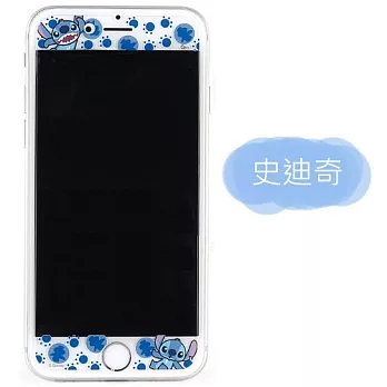 【Disney 】9H強化玻璃彩繪保護貼-大人物 iPhone 6 Plus/6s Plus史迪奇