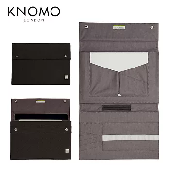 KNOMO KNOMAD SURFACE 便攜多格收納手拿包12吋CHA沉穩灰